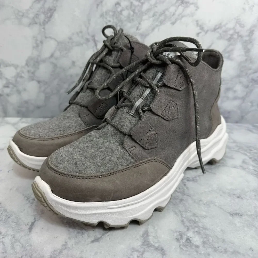SOREL Kinetic Breakthru Caribou Waterproof Boot sz 9.5 NEW #K985